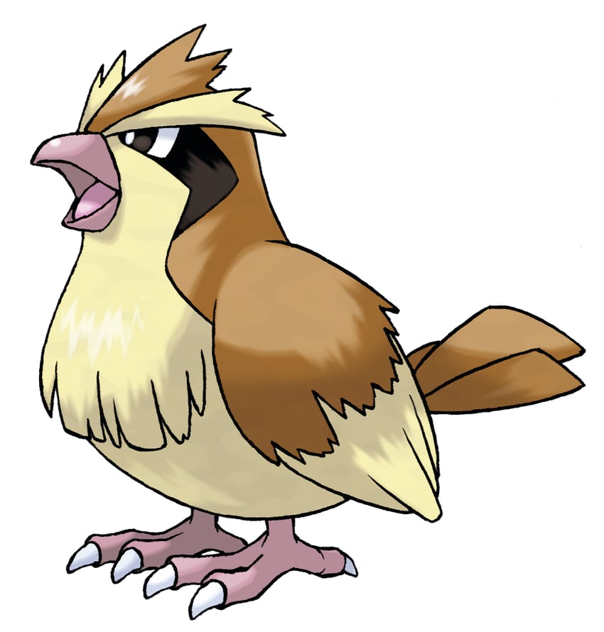 pidgey (pokemon and 1 more) drawn by sugimori_ken