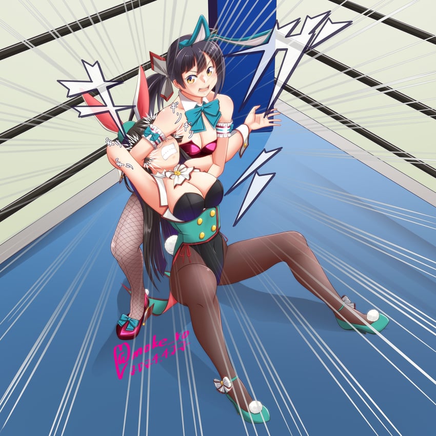 choukai, fujinami, and choukai kai ni (kantai collection) drawn by moke_ro