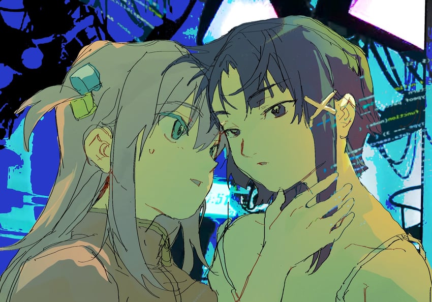 gotoh hitori and iwakura lain (bocchi the rock! and 1 more) drawn by cloudyooooo
