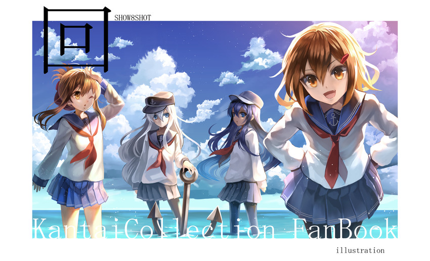 hibiki, inazuma, ikazuchi, and akatsuki (kantai collection) drawn by to_nasu
