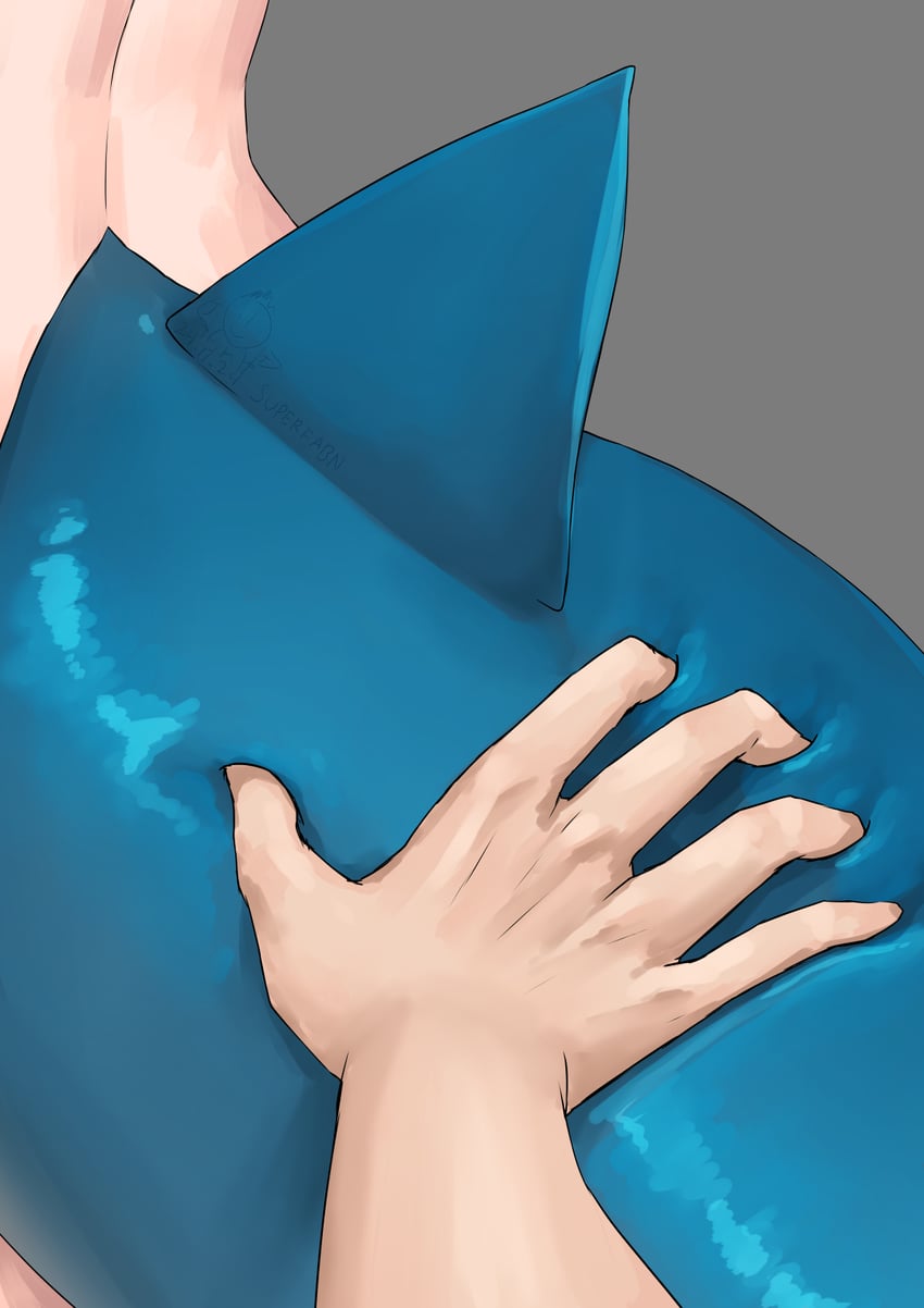 gawr gura (hololive and 1 more) drawn by superfann