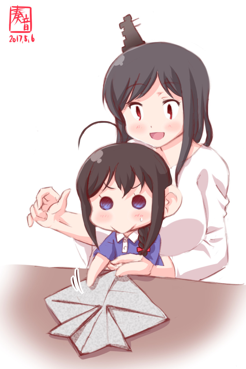shigure and yamashiro (kantai collection) drawn by kanon_(kurogane_knights)