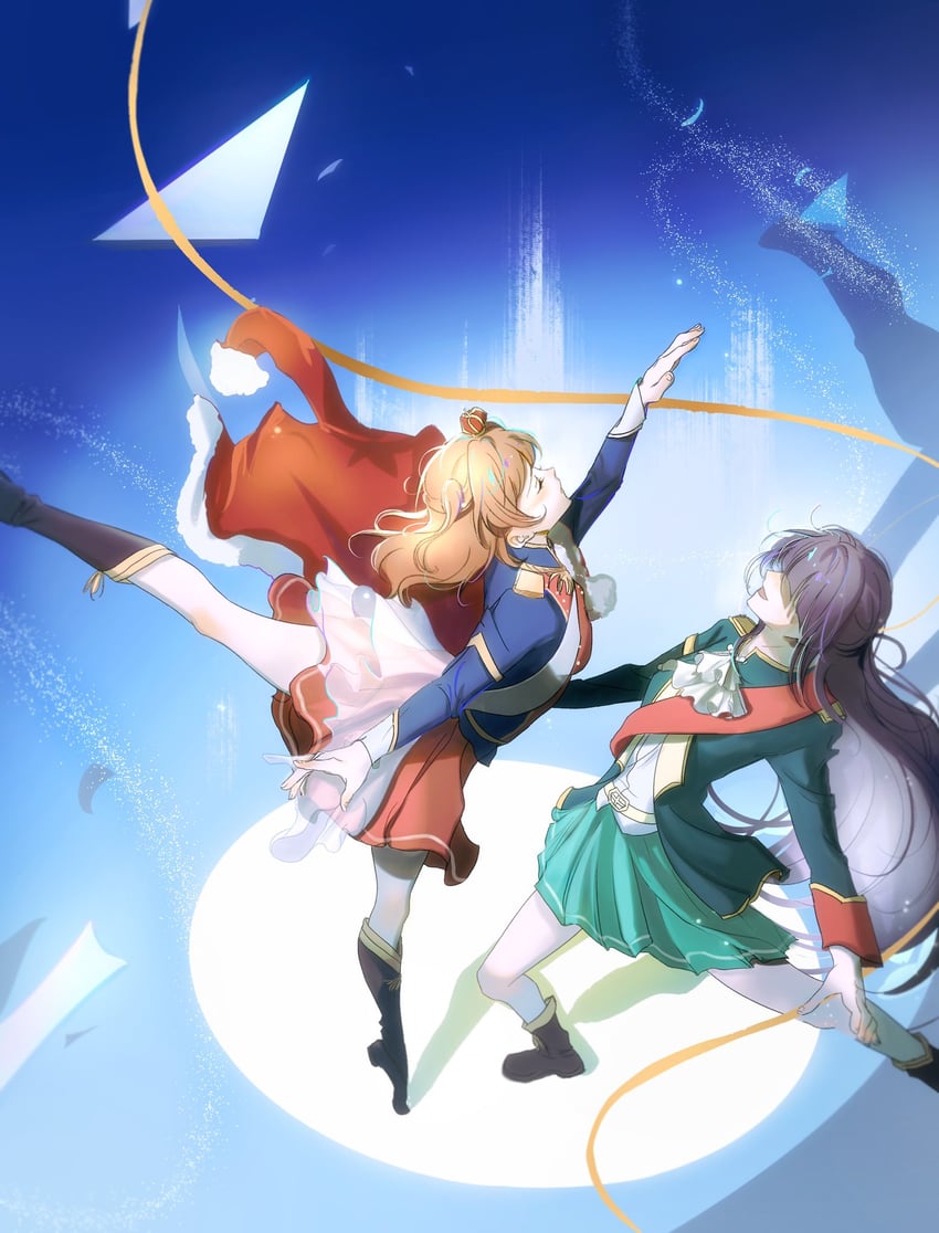 aijou karen and tsuyuzaki mahiru (shoujo kageki revue starlight) drawn by sy031219
