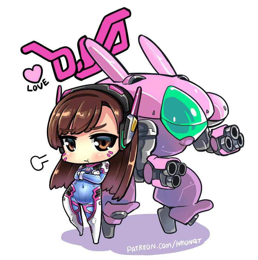 d.va (overwatch and 1 more) drawn by hm_(hmongt)