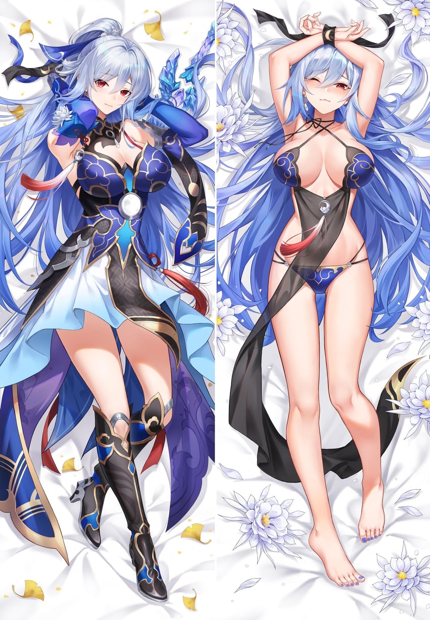 jingliu (honkai and 1 more) drawn by libero_art