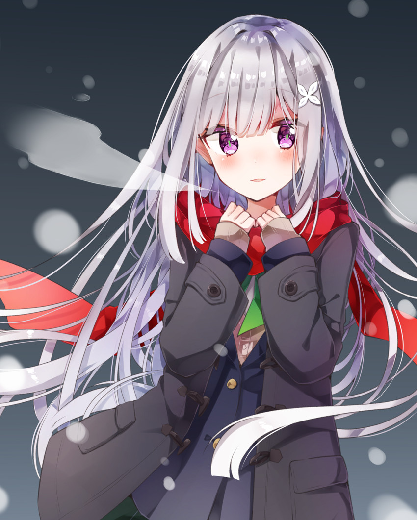 emilia (re:zero kara hajimeru isekai seikatsu) drawn by haota_rinka