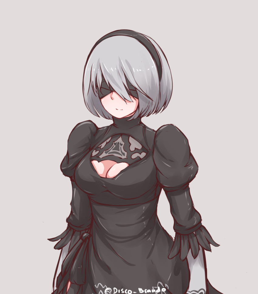 2b (nier and 1 more) drawn by disco_brando
