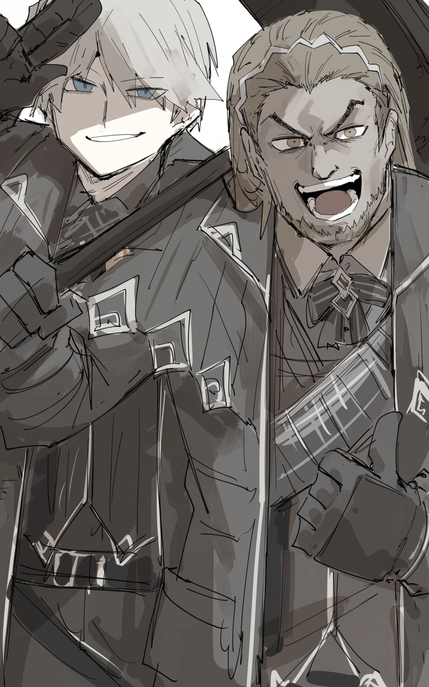 romero and fanghunt office fixer (project moon and 1 more) drawn by kankan33333