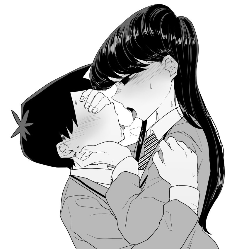komi shouko and tadano hitohito (komi-san wa komyushou desu) drawn by akita_(20033203)