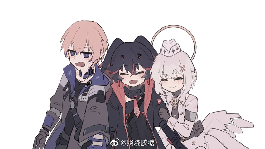 lucia, liv, lucia: plume, lee, liv: empyrea, and 1 more (punishing: gray raven) drawn by ye_guo_jiaotang_dong
