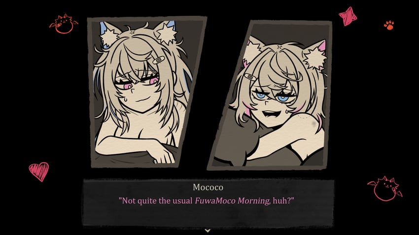 fuwawa abyssgard, mococo abyssgard, and perroccino (hololive and 2 more) drawn by gardavwar
