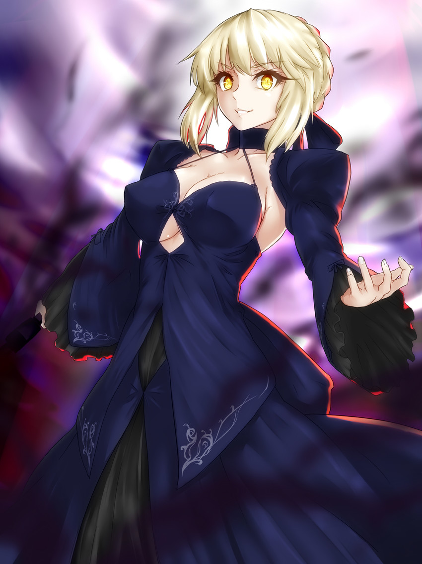 artoria pendragon and saber alter (fate and 1 more) drawn by minarai_tenna