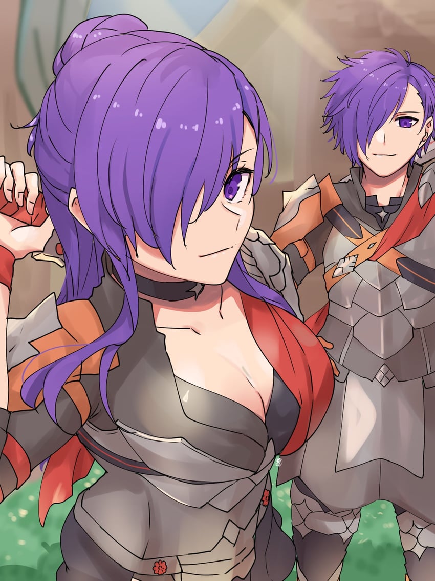 female shez and male shez (fire emblem and 2 more) drawn by sakura_no_yoru