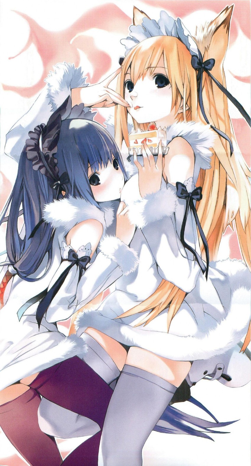 tenko kuugen and kou (wagaya no oinari-sama) drawn by houden_eizou