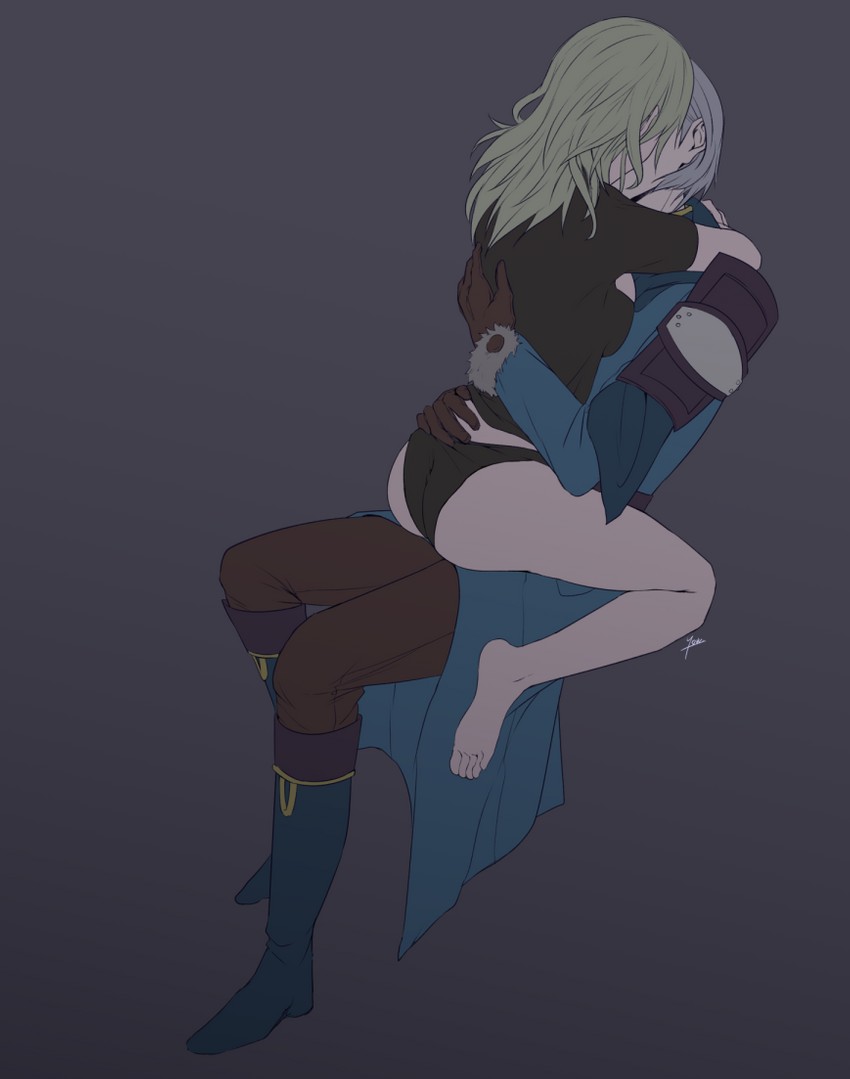 female byleth and ashe ubert (fire emblem and 1 more) drawn by yori_(a_a_yori)