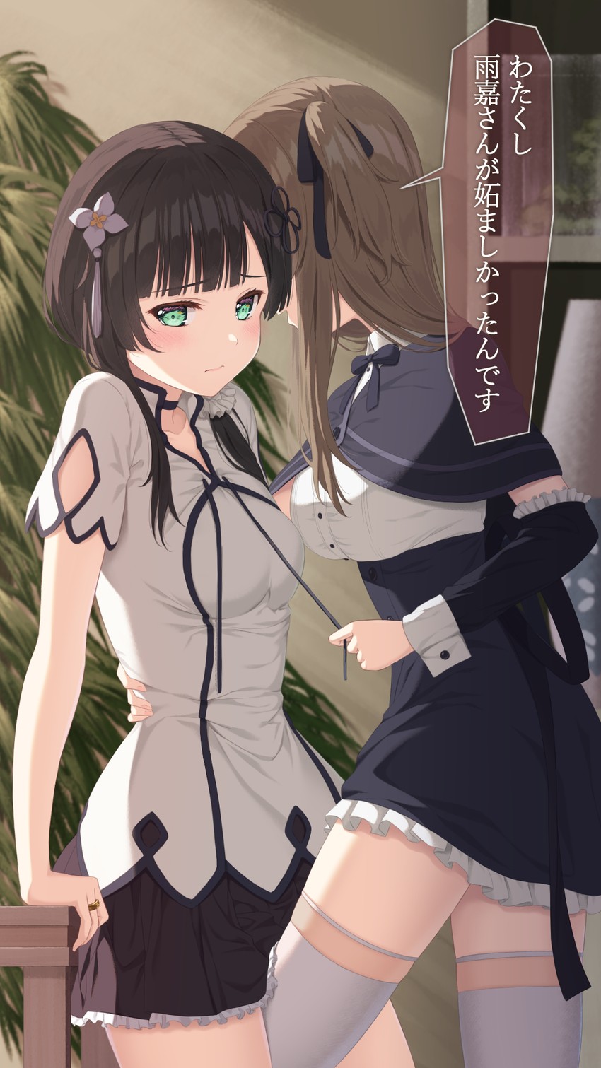 kuo shenlin and wang yujia (assault lily) drawn by nuenue
