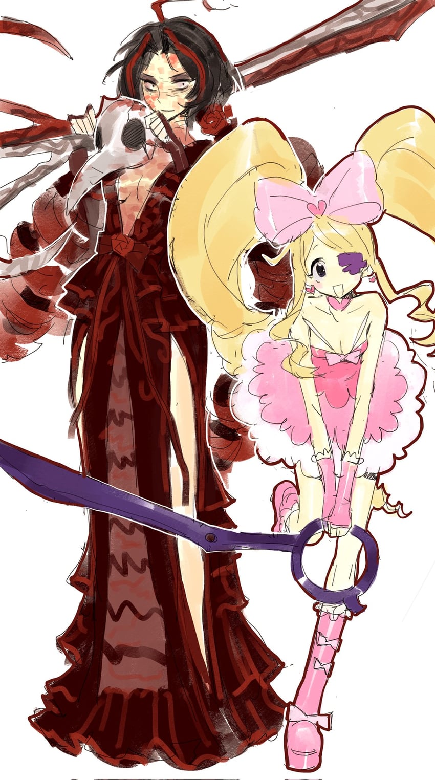harime nui and nicolina (project moon and 2 more) drawn by u87654321111111