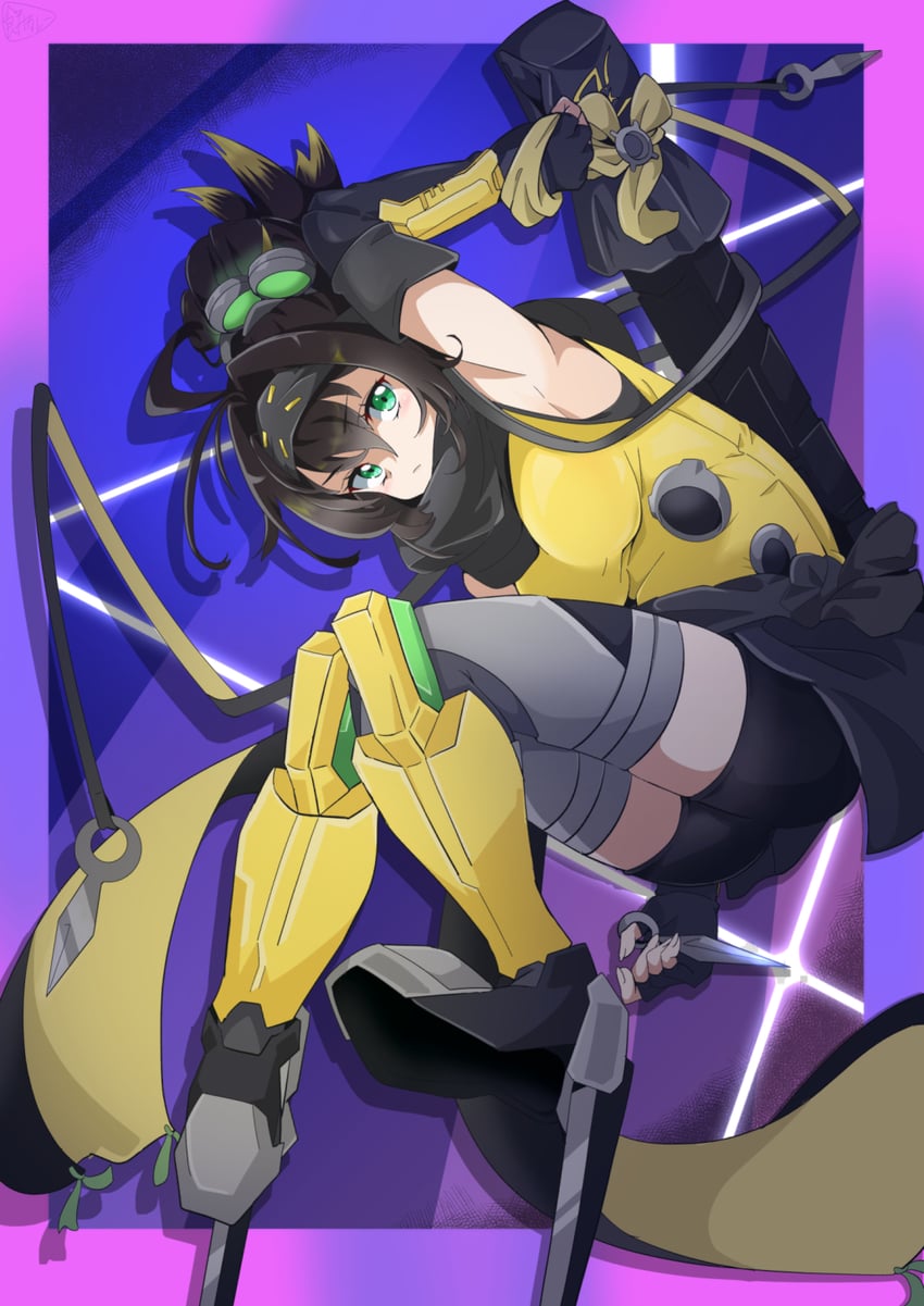 s-force rappa chiyomaru and s:p little knight (yu-gi-oh!) drawn by mochi_curry