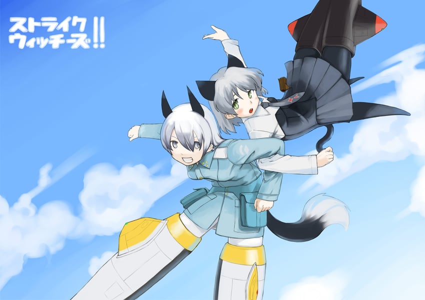 sanya v. litvyak and eila ilmatar juutilainen (world witches series and 1 more) drawn by rinx