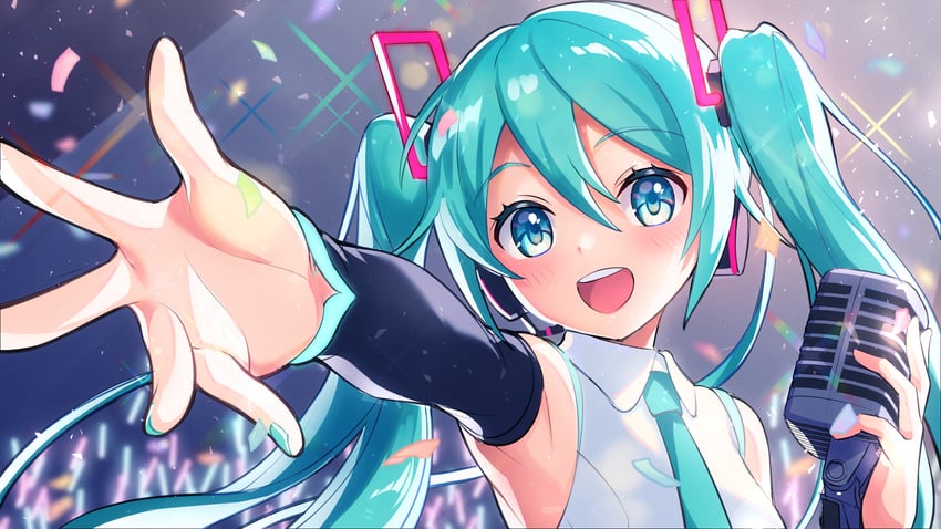 hatsune miku (vocaloid) drawn by gen_(gen_m_gen)