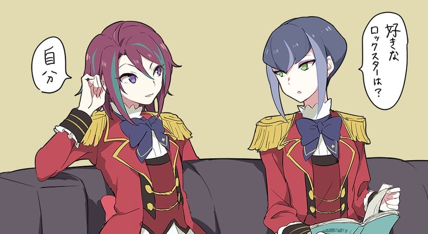 hibiki anna and yachigusa momoko (aikatsu! and 1 more) drawn by shiontaso