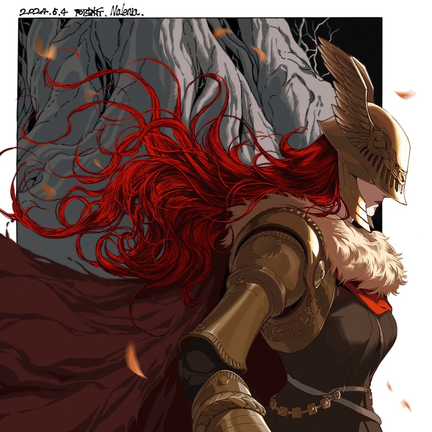 malenia blade of miquella (elden ring) drawn by axiartwork