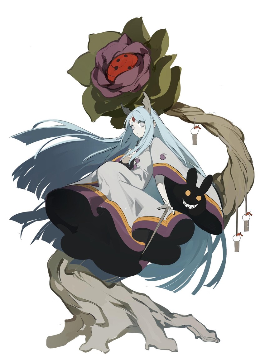 zetsu and ootsutsuki kaguya (naruto and 1 more) drawn by nine_(liuyuhao1992)