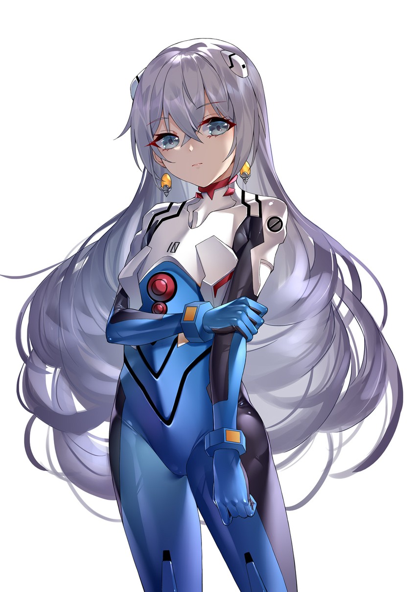 ikari shinji and bronya zaychik (honkai and 2 more) drawn by ginklaga