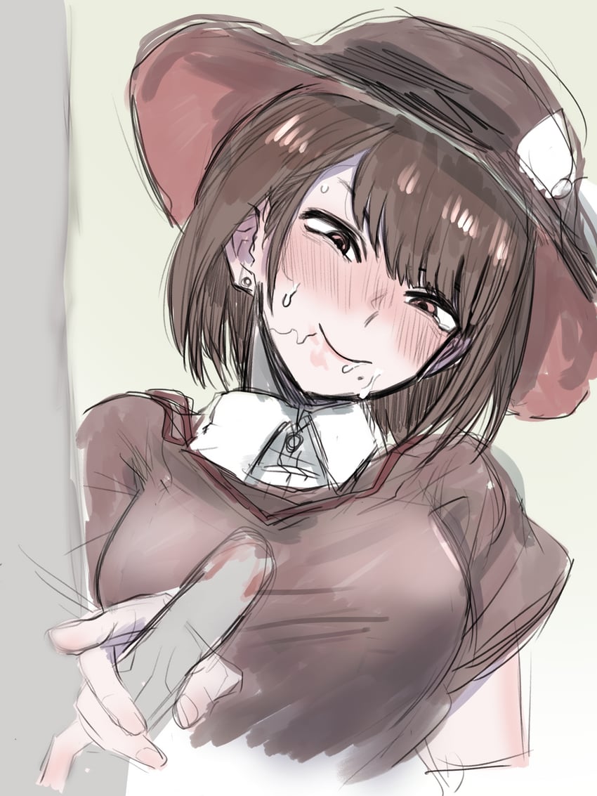 usami renko and jiko mujun (touhou and 1 more) drawn by haburashi