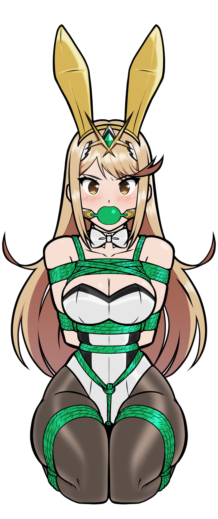 mythra (xenoblade chronicles and 1 more) drawn by wossarem