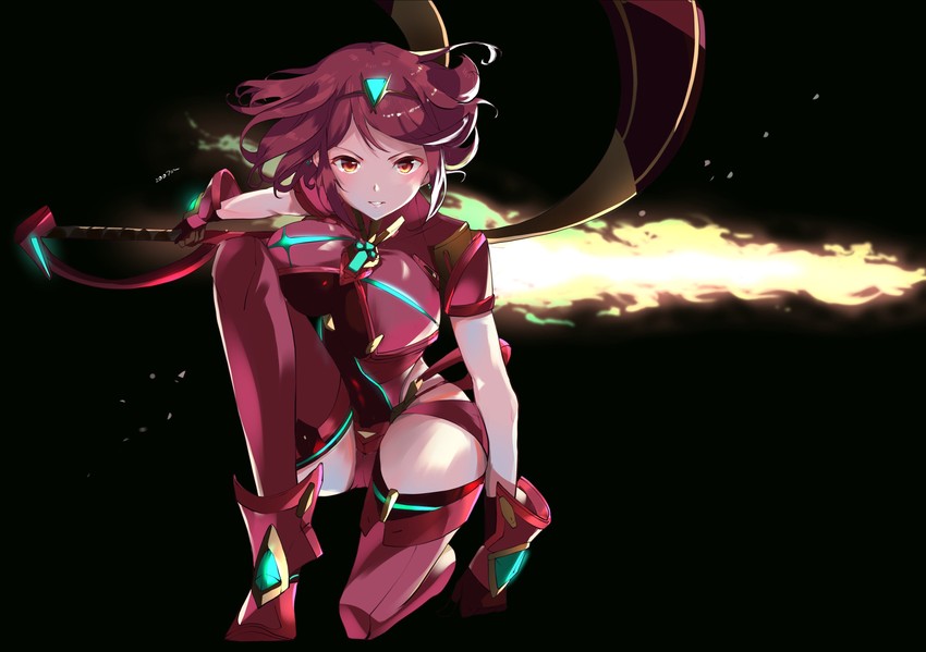 pyra (xenoblade chronicles and 1 more) drawn by risumi_(taka-fallcherryblossom)