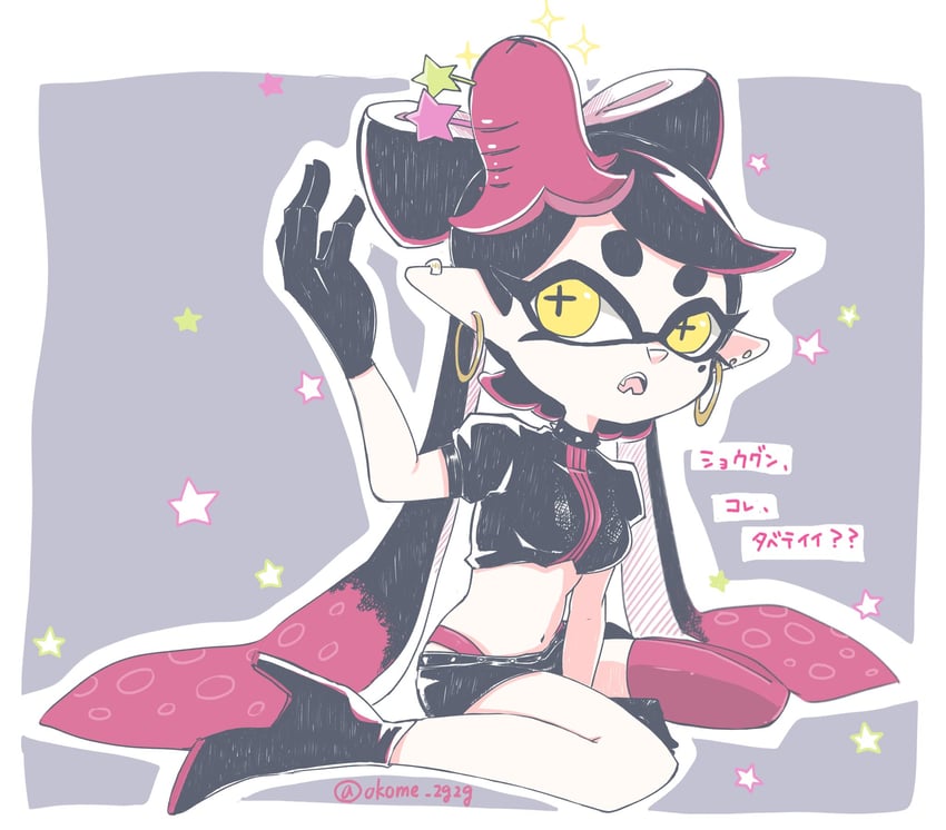 callie (splatoon and 1 more) drawn by okome_2g2g