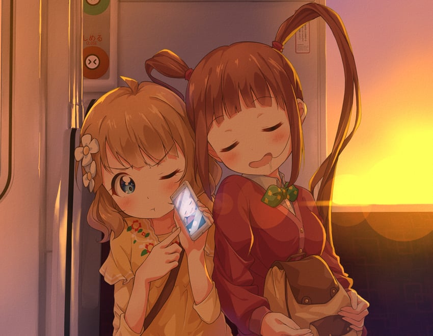 suou momoko and matsuda arisa (idolmaster and 1 more) drawn by toma_(shinozaki)