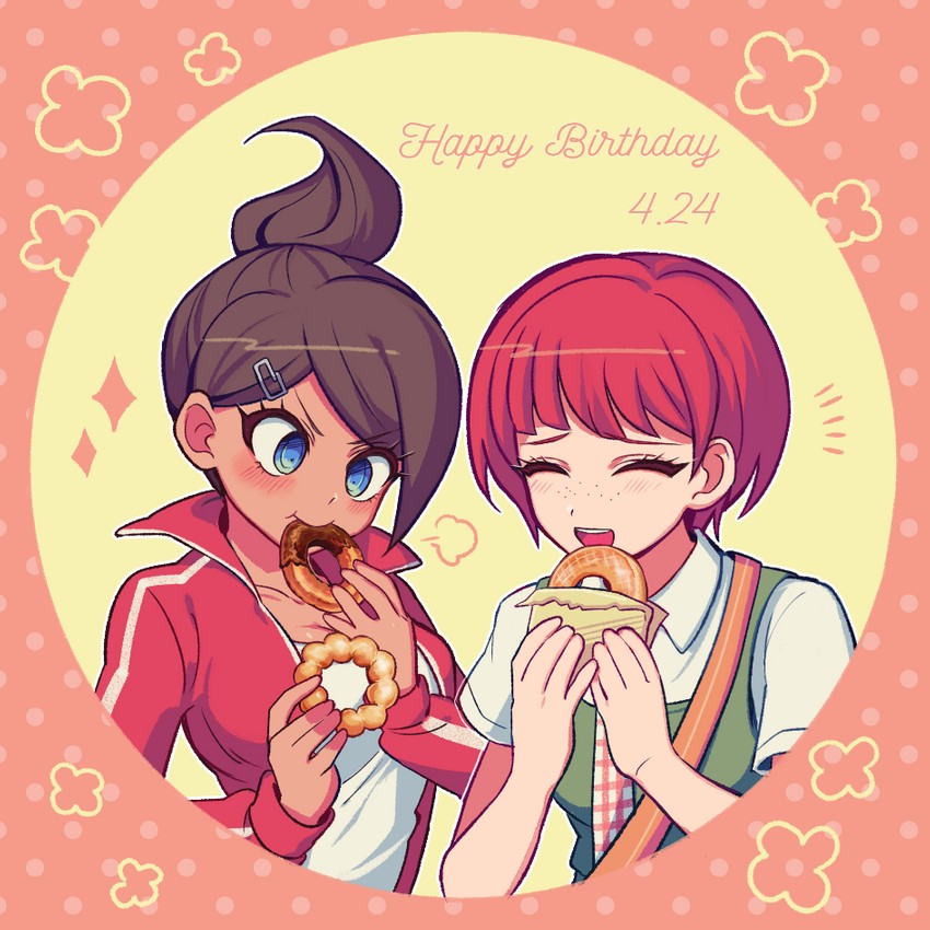 koizumi mahiru and asahina aoi (danganronpa and 2 more) drawn by sasakama_(sasagaki01)