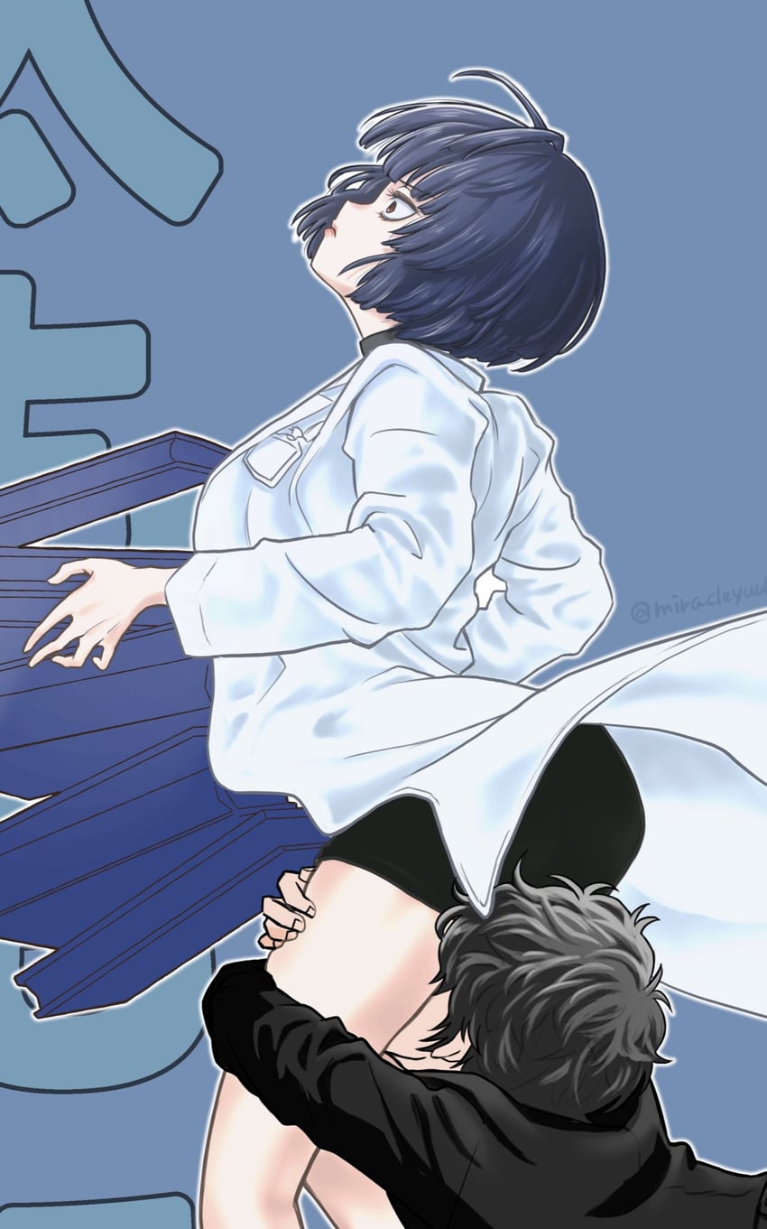 amamiya ren and takemi tae (persona and 1 more) drawn by miracleyuuki