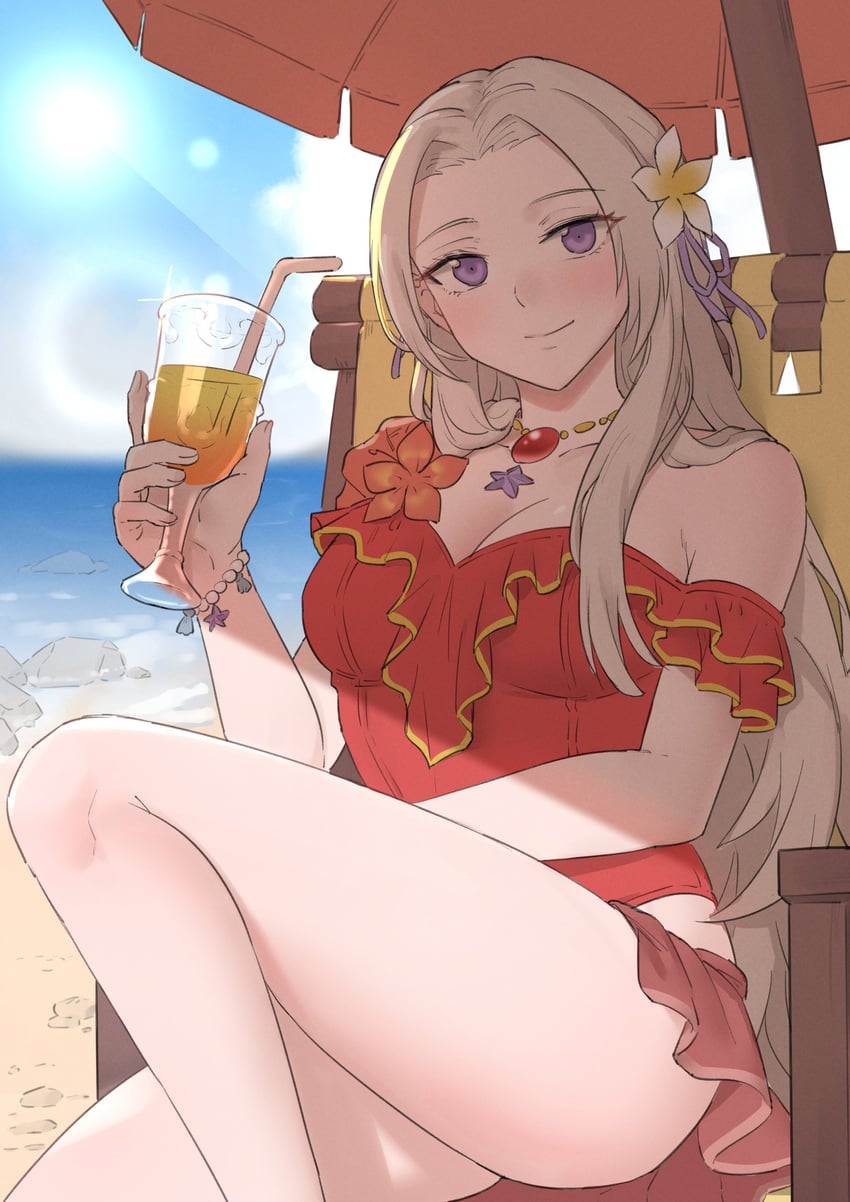 edelgard von hresvelg (fire emblem and 2 more) drawn by ebinku