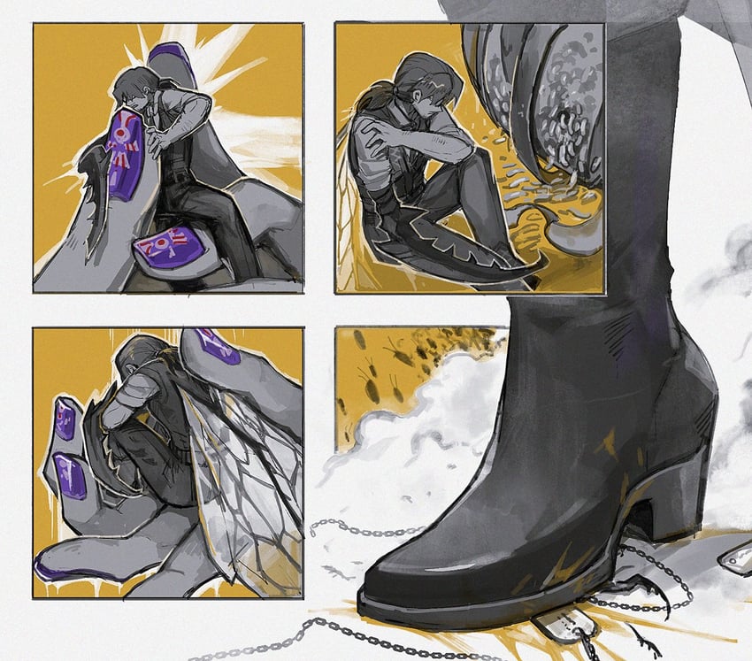 gregor and hermann (project moon and 1 more) drawn by flaw_eight