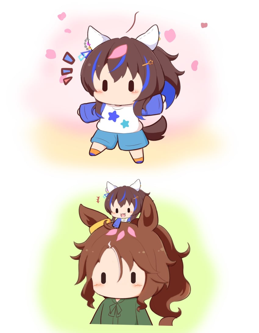 daitaku helios and mejiro palmer (umamusume) drawn by gomashio_(goma_feet)