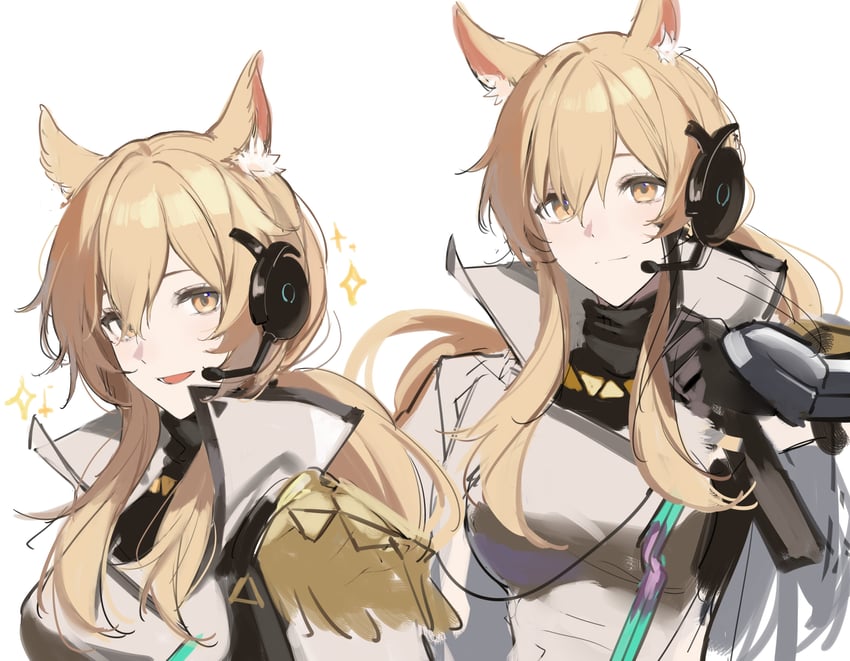 nearl and nearl the radiant knight (arknights) drawn by joshua_(shisanli934)