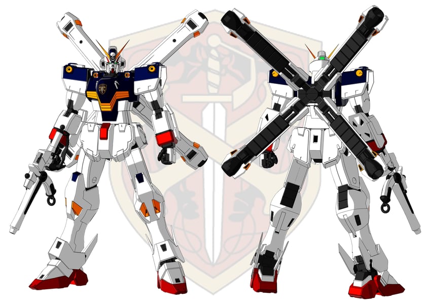 crossbone gundam x-1 (gundam and 1 more) drawn by toshipon