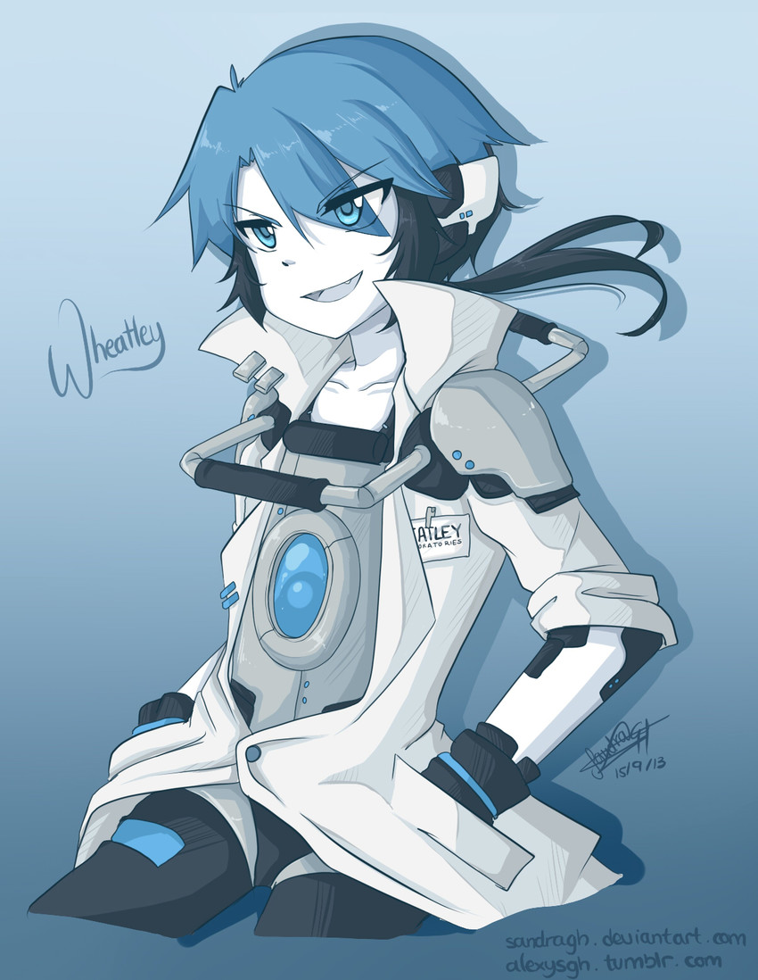 wheatley (portal and 2 more) drawn by sandragh