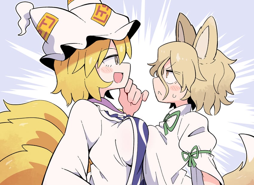 yakumo ran and kudamaki tsukasa (touhou) drawn by kurachi_mizuki