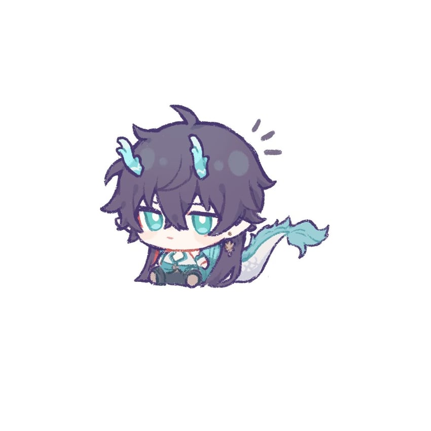 dan heng (honkai and 1 more) drawn by mewki14
