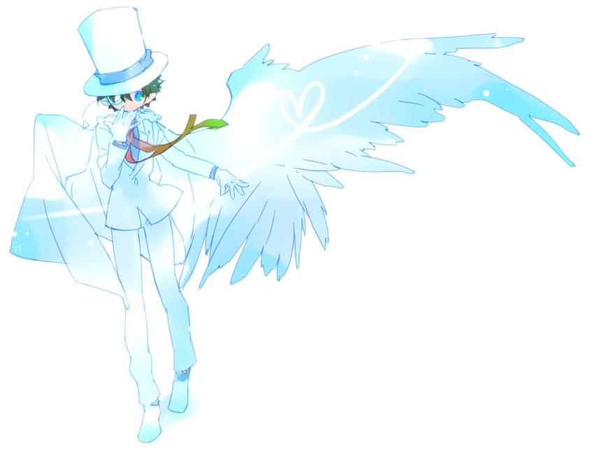 kaitou kid (meitantei conan and 1 more) drawn by toujou_sakana