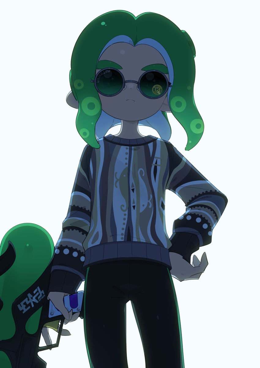 octoling player character and octoling boy (splatoon) drawn by surume01417