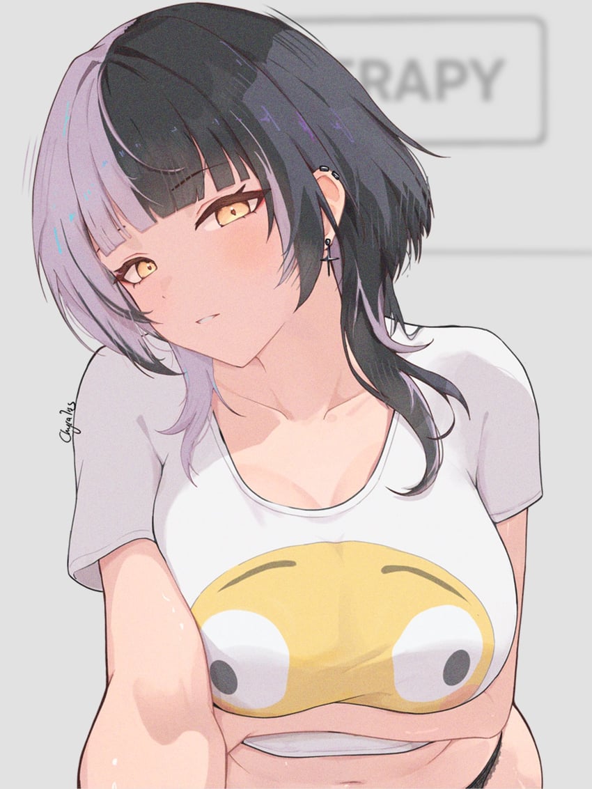 shiori novella (hololive and 1 more) drawn by chyraliss