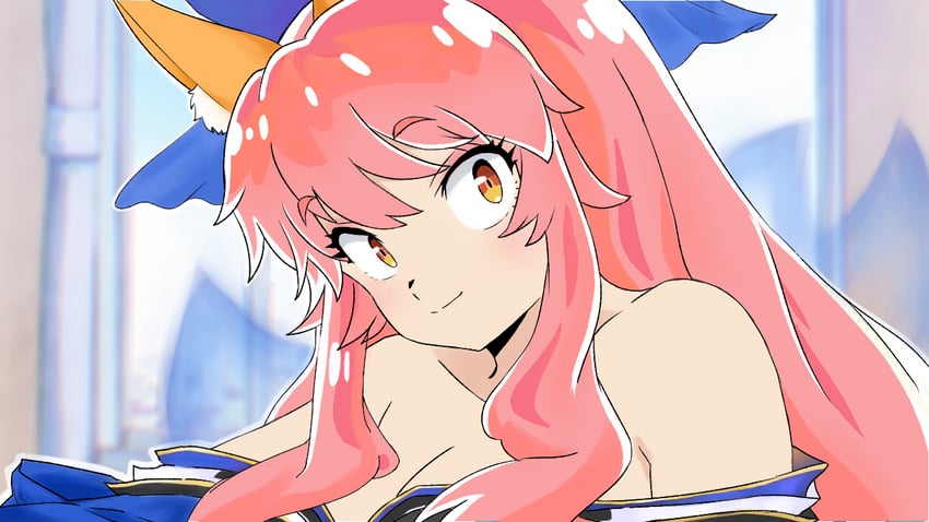 tamamo and tamamo no mae (fate and 2 more) drawn by nokcha