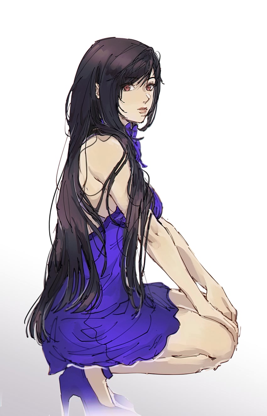 tifa lockhart (final fantasy and 2 more) drawn by pudelmudel