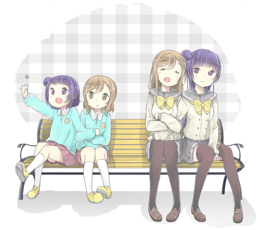 tsushima yoshiko and kunikida hanamaru (love live! and 1 more) drawn by buta_(rennto3)