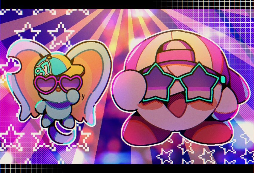 kirby and elfilin (kirby and 1 more) drawn by 0tamt0